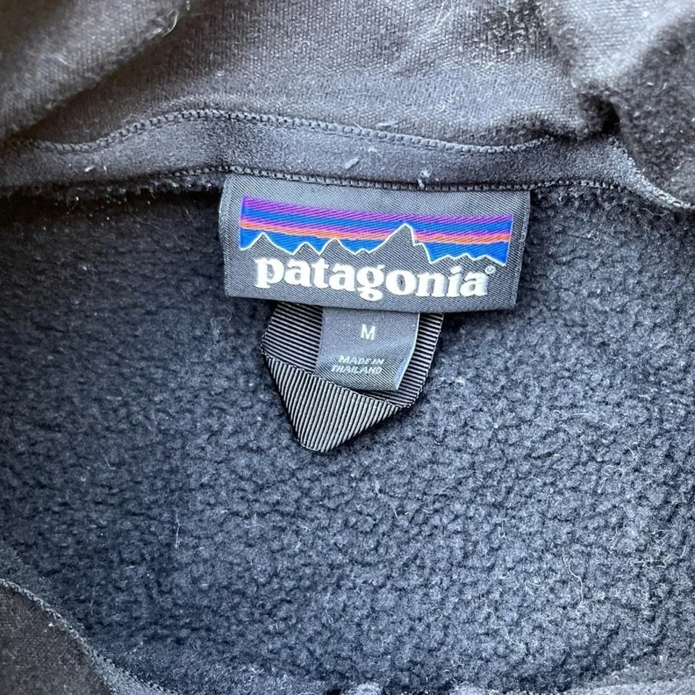 Patagonia Mens Better Sweater 1/4 Zip Fleece Jacket Black Size M